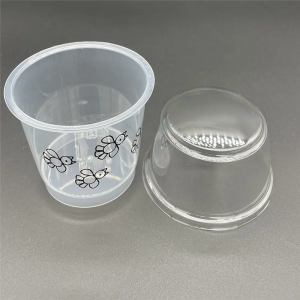 Injection plastic cup and box